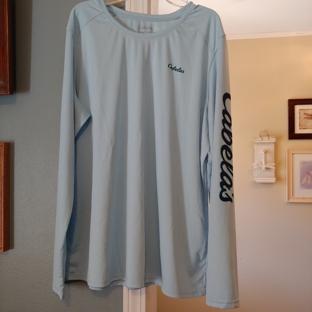 Cabelas sz XL long sleeve UV protection top EUC